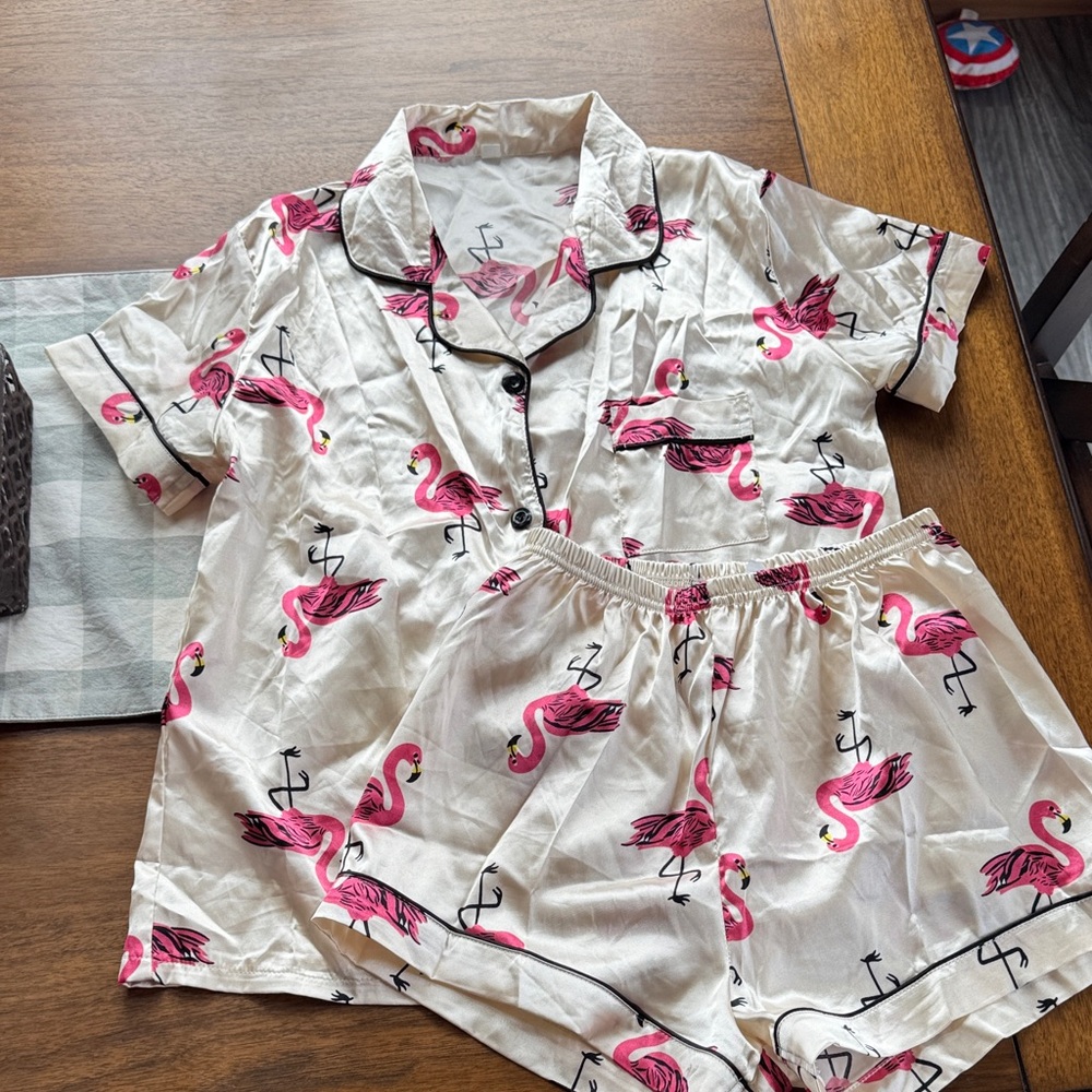 Flamingo Print woman’s  Pajamas Set